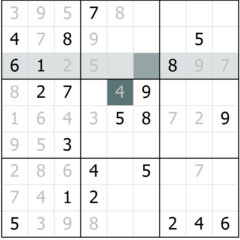 Position des candidats pour la solution de la Gr 33 page 35 du magazine de sudoku Expert n° 020