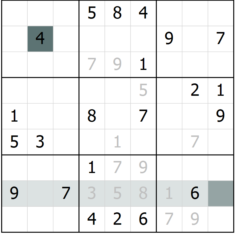 Position des candidats pour la solution de la Gr 36 page 38 du magazine de sudoku Expert n° 020