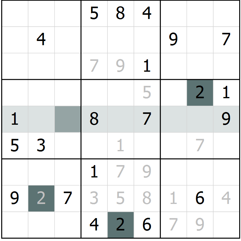 Position des candidats pour la solution de la Gr 36 page 38 du magazine de sudoku Expert n° 020