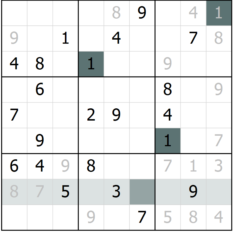 Position des candidats pour la solution de la Gr 37 page 39 du magazine de sudoku Expert n° 020