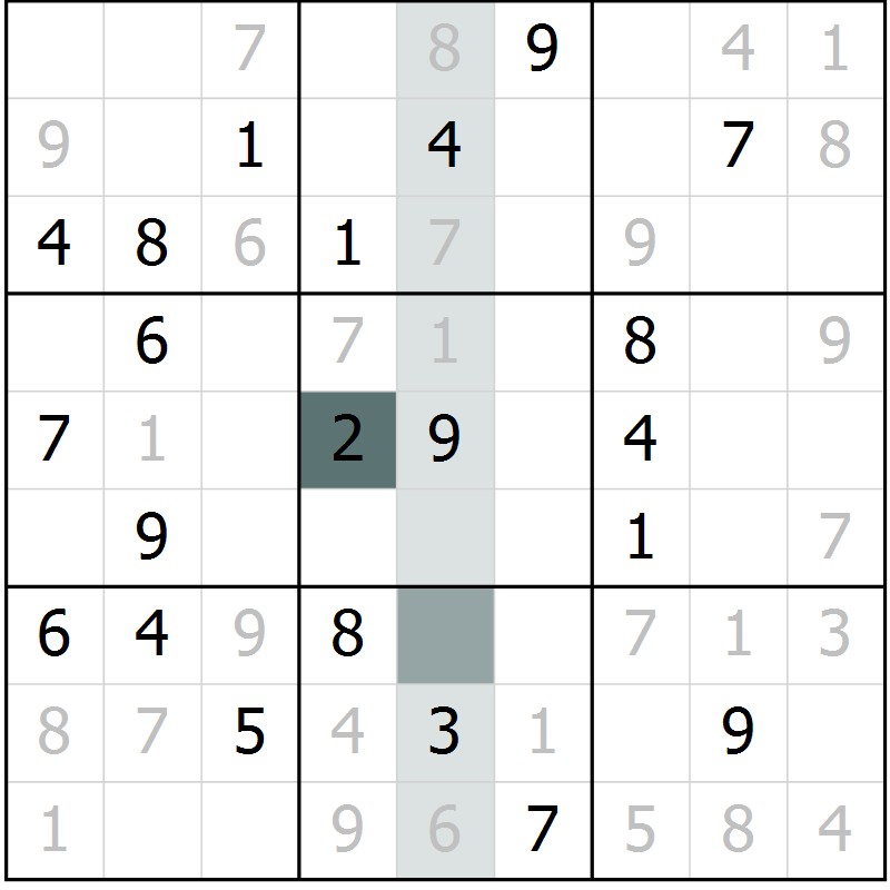 Position des candidats pour la solution de la Gr 37 page 39 du magazine de sudoku Expert n° 020