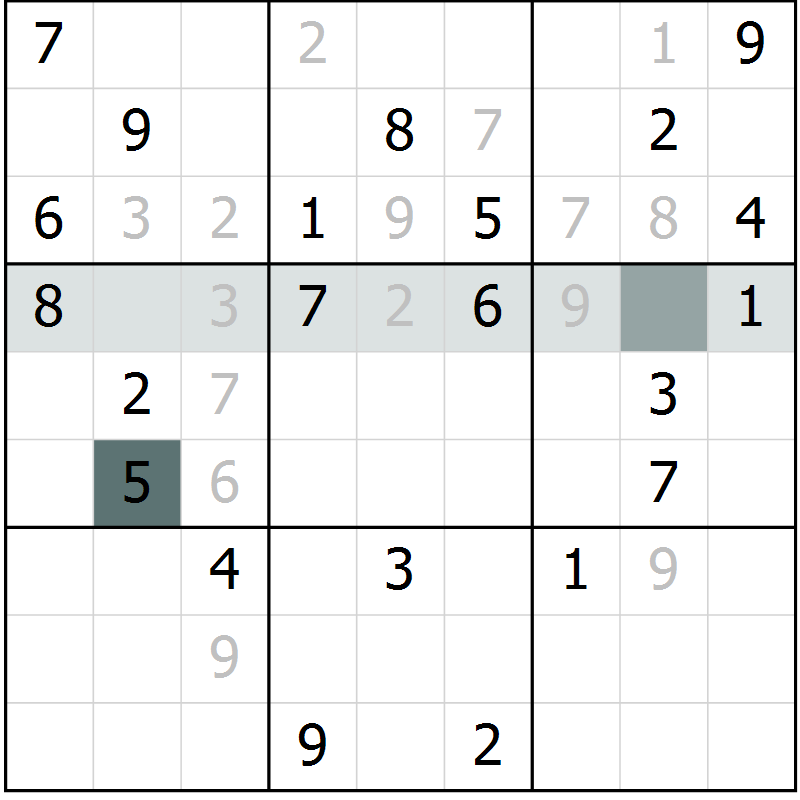 Position des candidats pour la solution de la Gr 39 page 41 du magazine de sudoku Expert n° 020