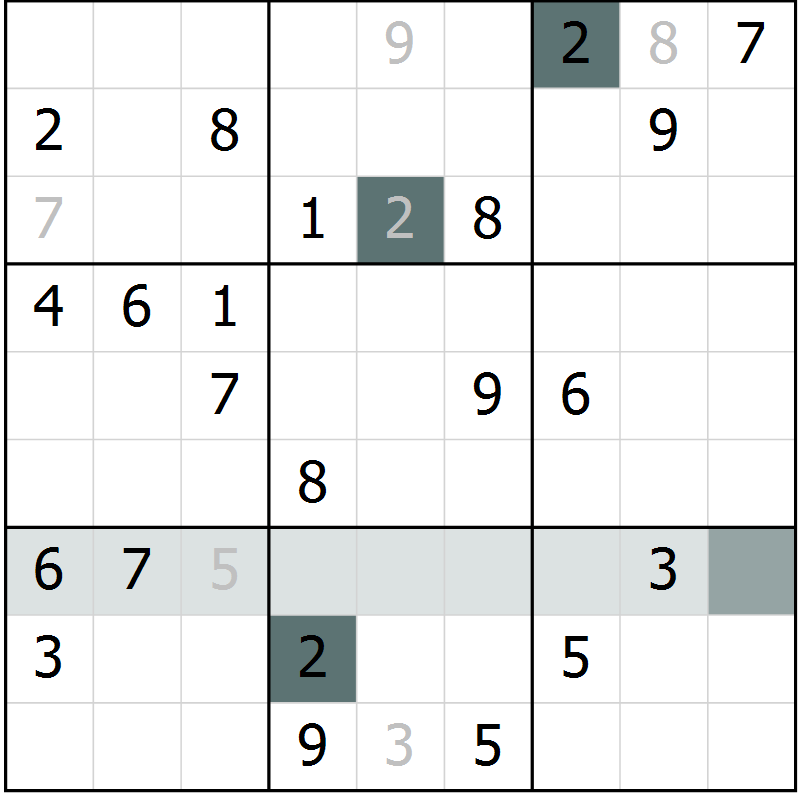 Position des candidats pour la solution de la Gr 40 page 42 du magazine de sudoku Expert n° 020