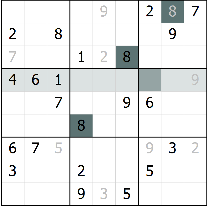Position des candidats pour la solution de la Gr 40 page 42 du magazine de sudoku Expert n° 020