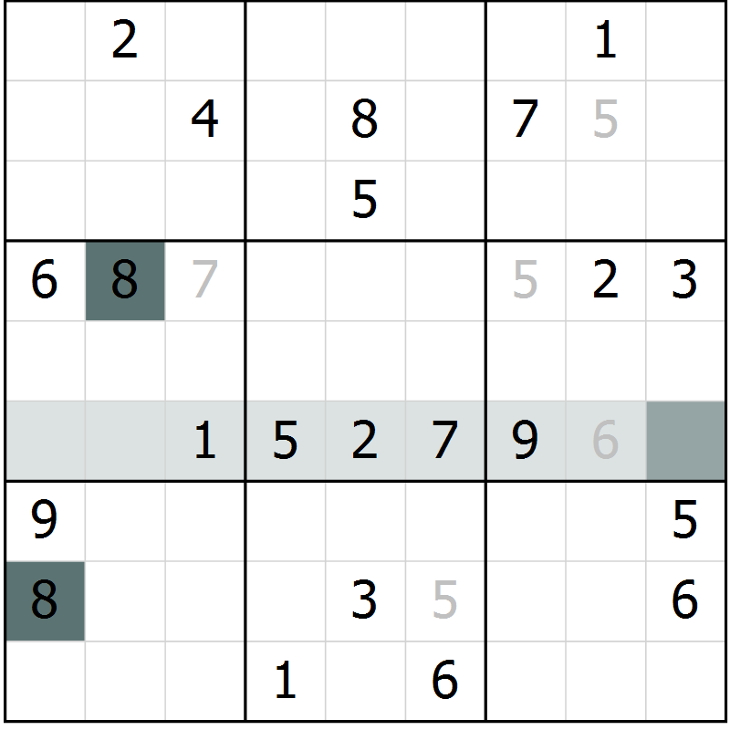 Position des candidats pour la solution de la Gr 41 page 43 du magazine de sudoku Expert n° 020