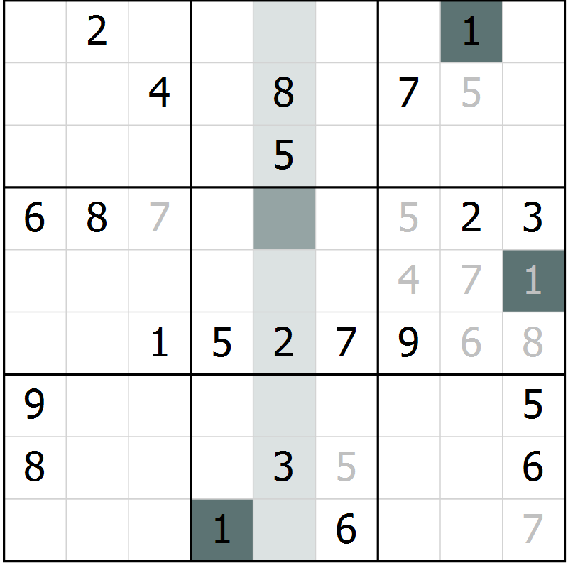 Position des candidats pour la solution de la Gr 41 page 43 du magazine de sudoku Expert n° 020