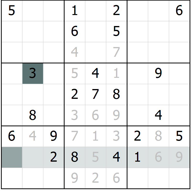 Position des candidats pour la solution de la Gr 42 page 44 du magazine de sudoku Expert n° 020