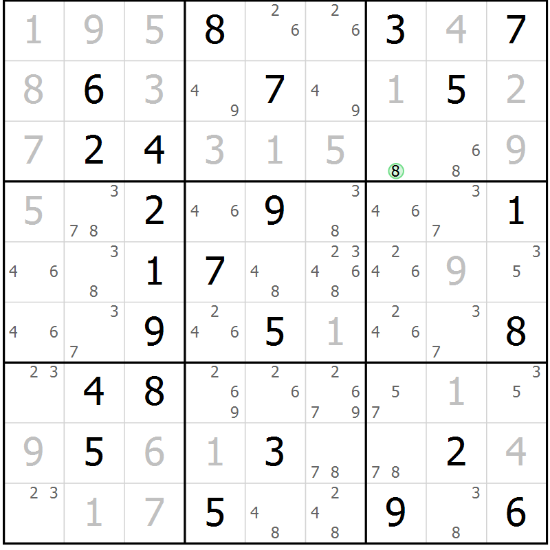 Position des candidats pour la solution de la Gr 45 page 47 du magazine de sudoku Expert n° 020