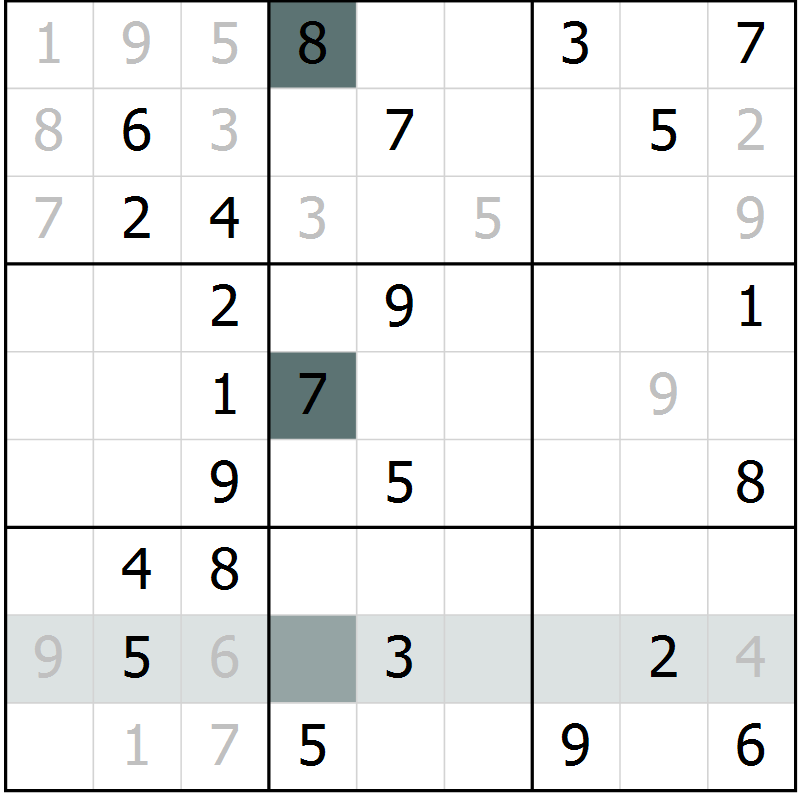 Position des candidats pour la solution de la Gr 45 page 47 du magazine de sudoku Expert n° 020