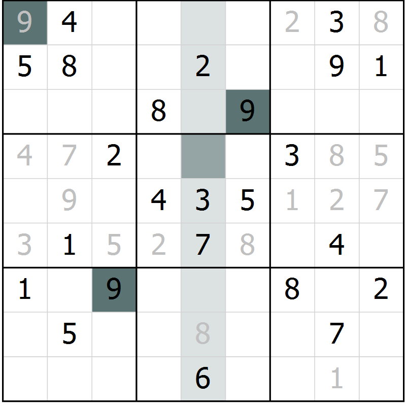 Position des candidats pour la solution de la Gr 46 page 48 du magazine de sudoku Expert n° 020