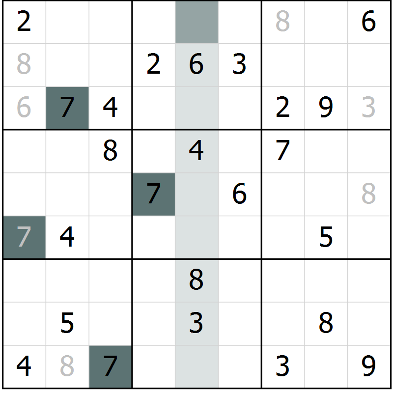 Position des candidats pour la solution de la Gr 47 page 49 du magazine de sudoku Expert n° 020