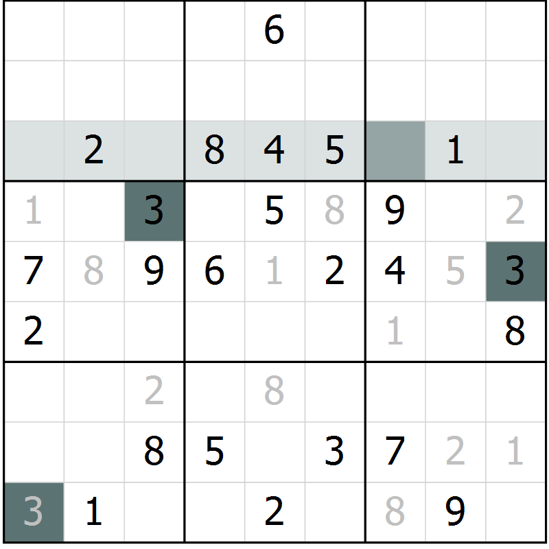 Position des candidats pour la solution de la Gr 51 page 53 du magazine de sudoku Expert n° 020