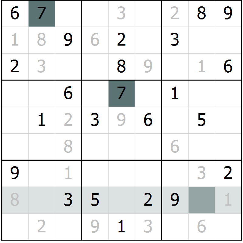 Position des candidats pour la solution de la Gr 53 page 55 du magazine de sudoku Expert n° 020