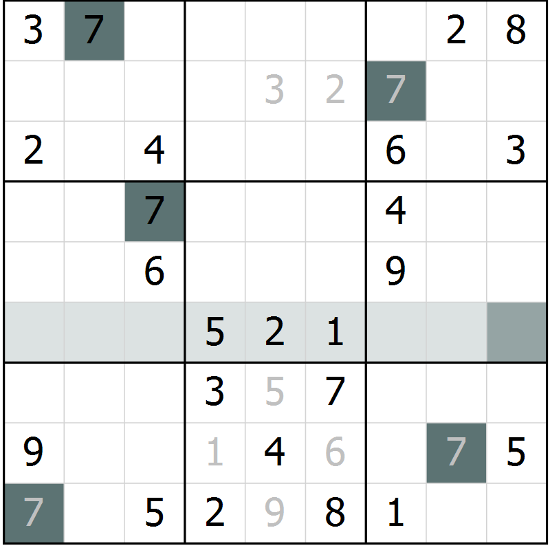 Position des candidats pour la solution de la Gr 54 page 56 du magazine de sudoku Expert n° 020