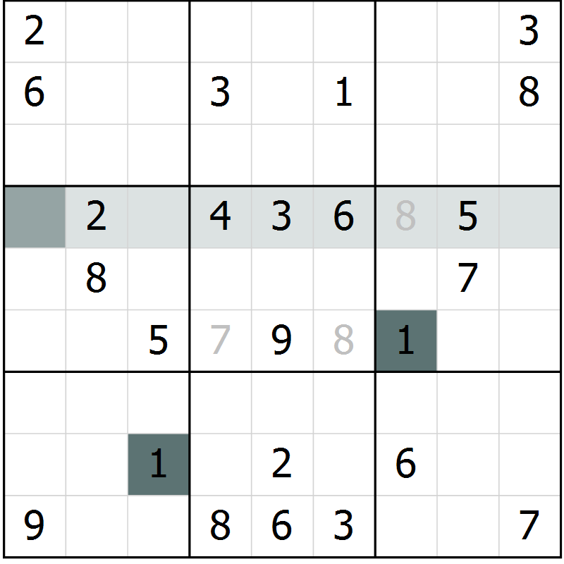 Position des candidats pour la solution de la Gr 6 page 8 du magazine de sudoku Expert n° 020