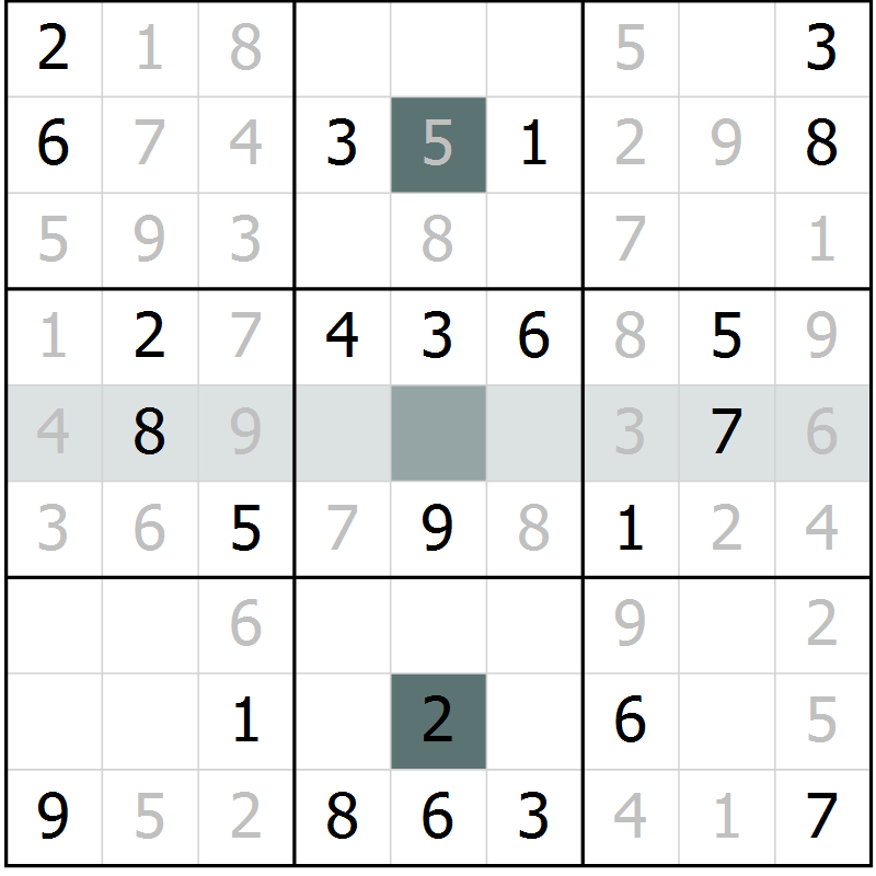 Position des candidats pour la solution de la Gr 6 page 8 du magazine de sudoku Expert n° 020
