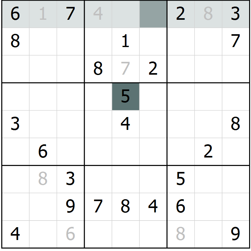 Position des candidats pour la solution de la Gr 60 page 62 du magazine de sudoku Expert n° 020