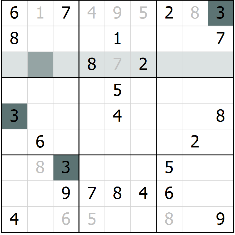 Position des candidats pour la solution de la Gr 60 page 62 du magazine de sudoku Expert n° 020