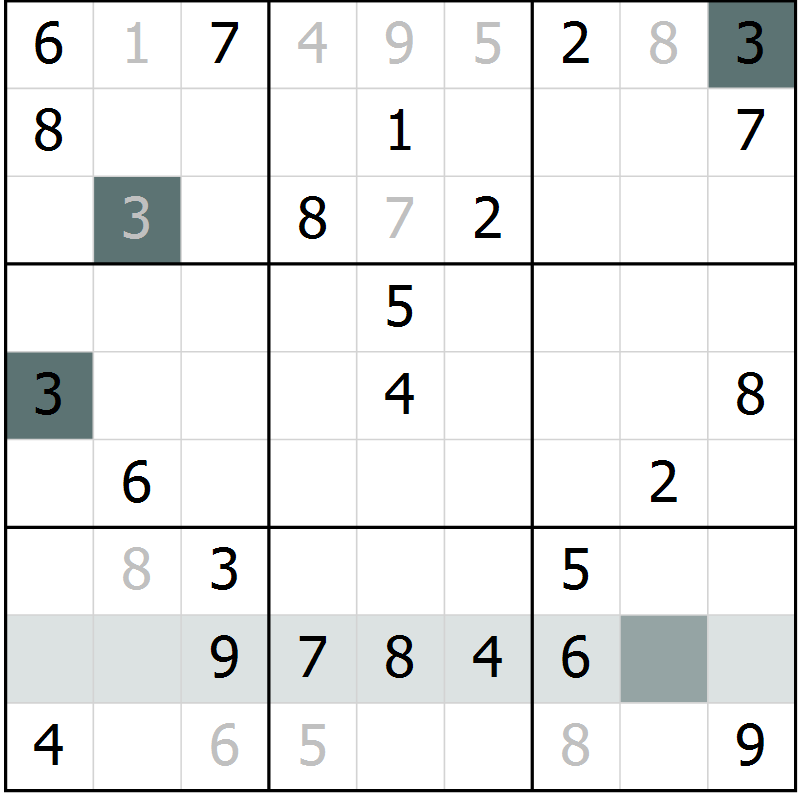 Position des candidats pour la solution de la Gr 60 page 62 du magazine de sudoku Expert n° 020