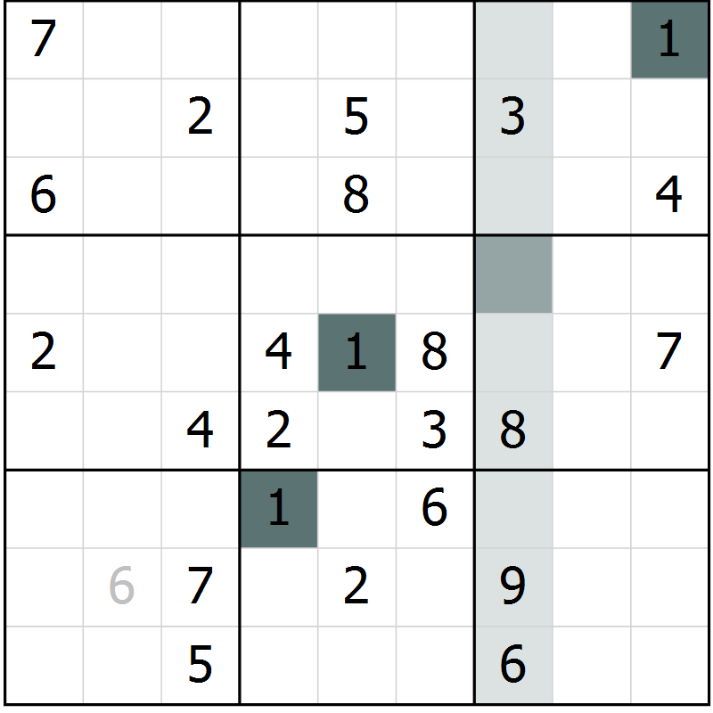 Position des candidats pour la solution de la Gr 64 page 66 du magazine de sudoku Expert n° 020