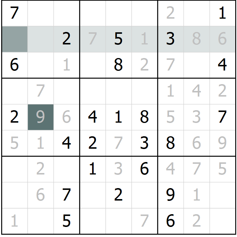 Position des candidats pour la solution de la Gr 64 page 66 du magazine de sudoku Expert n° 020