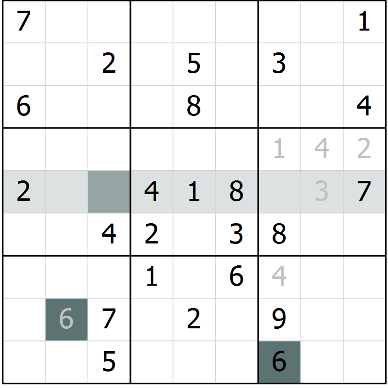 Position des candidats pour la solution de la Gr 64 page 66 du magazine de sudoku Expert n° 020