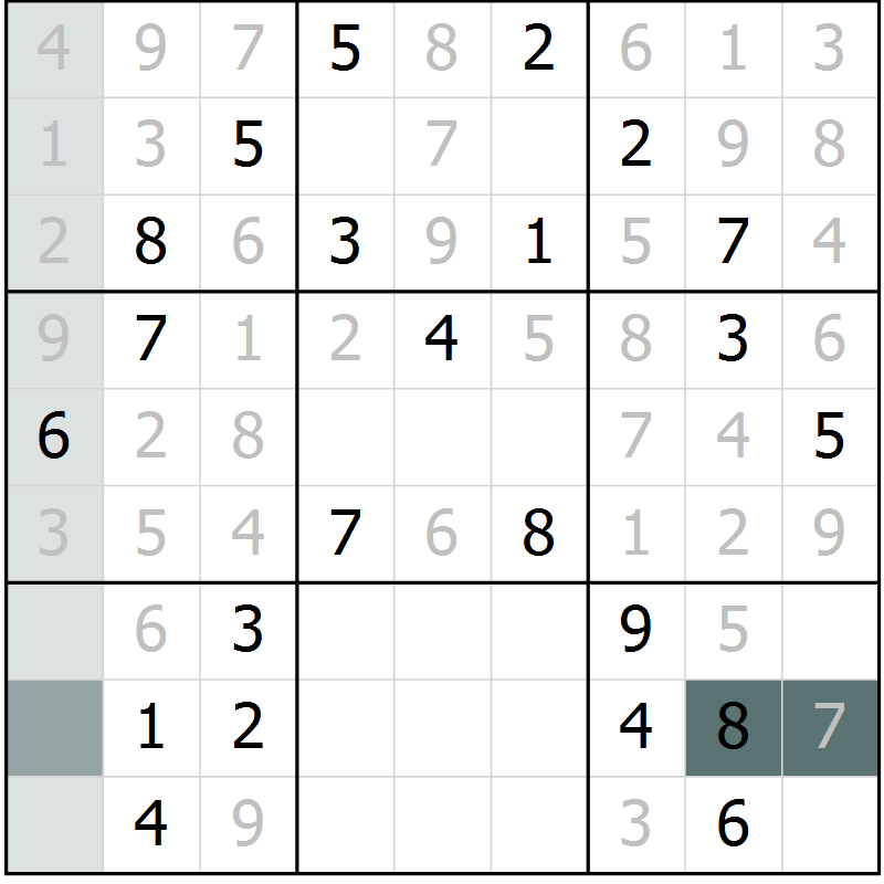 Position des candidats pour la solution de la Gr 66 page 68 du magazine de sudoku Expert n° 020