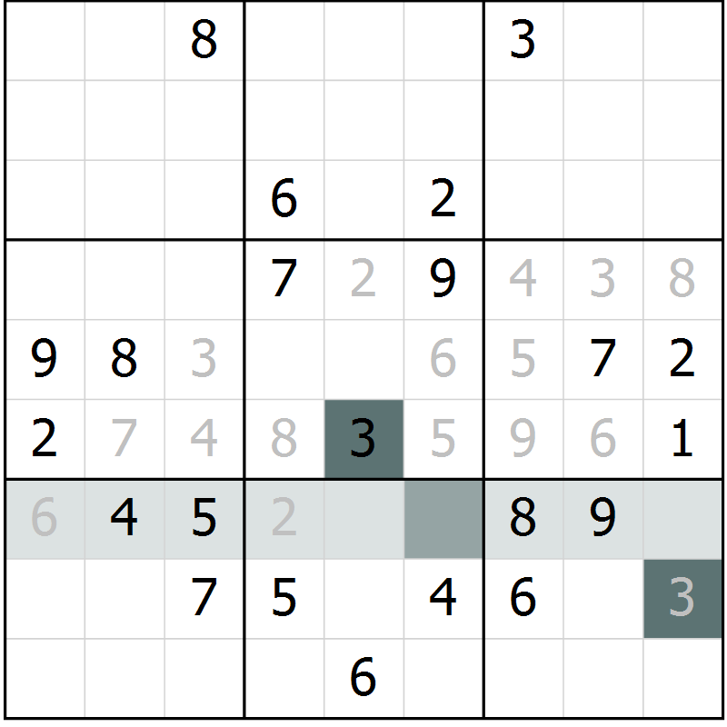 Position des candidats pour la solution de la Gr 7 page 9 du magazine de sudoku Expert n° 020