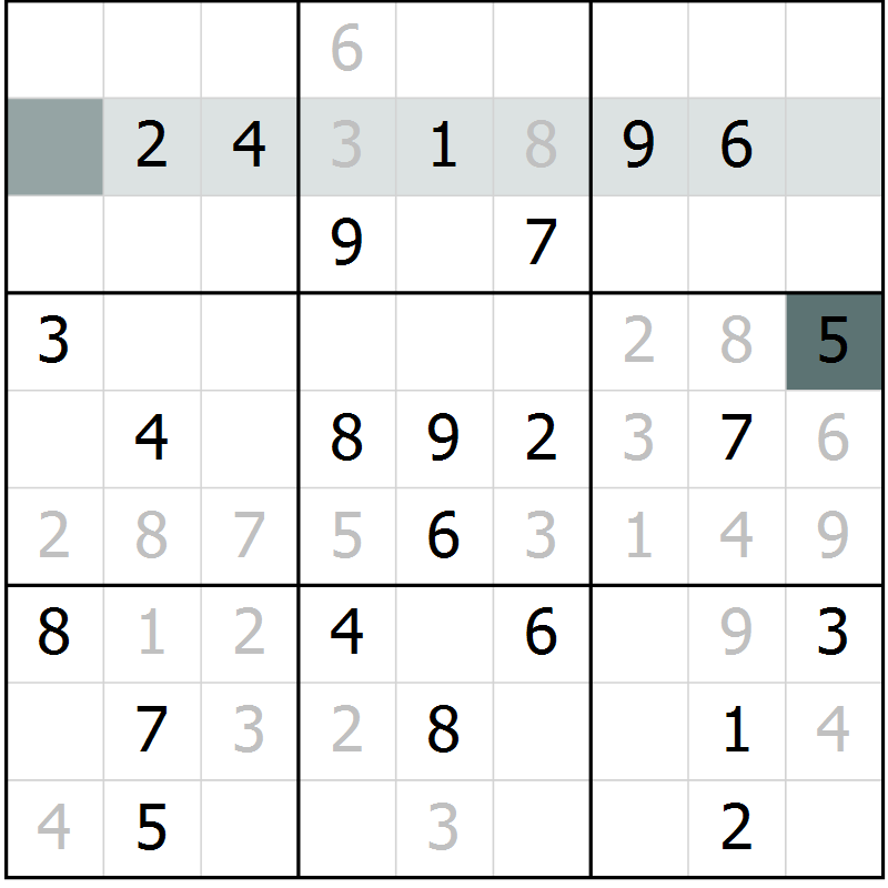 Position des candidats pour la solution de la Gr 70 page 72 du magazine de sudoku Expert n° 020