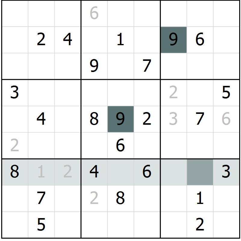 Position des candidats pour la solution de la Gr 70 page 72 du magazine de sudoku Expert n° 020