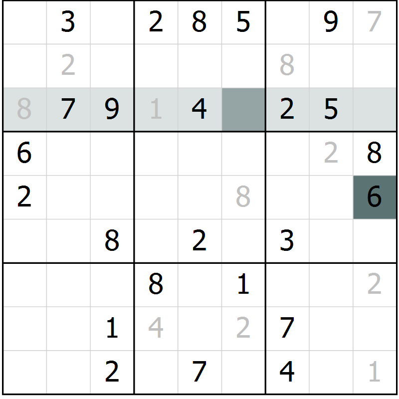 Position des candidats pour la solution de la Gr 72 page 74 du magazine de sudoku Expert n° 020