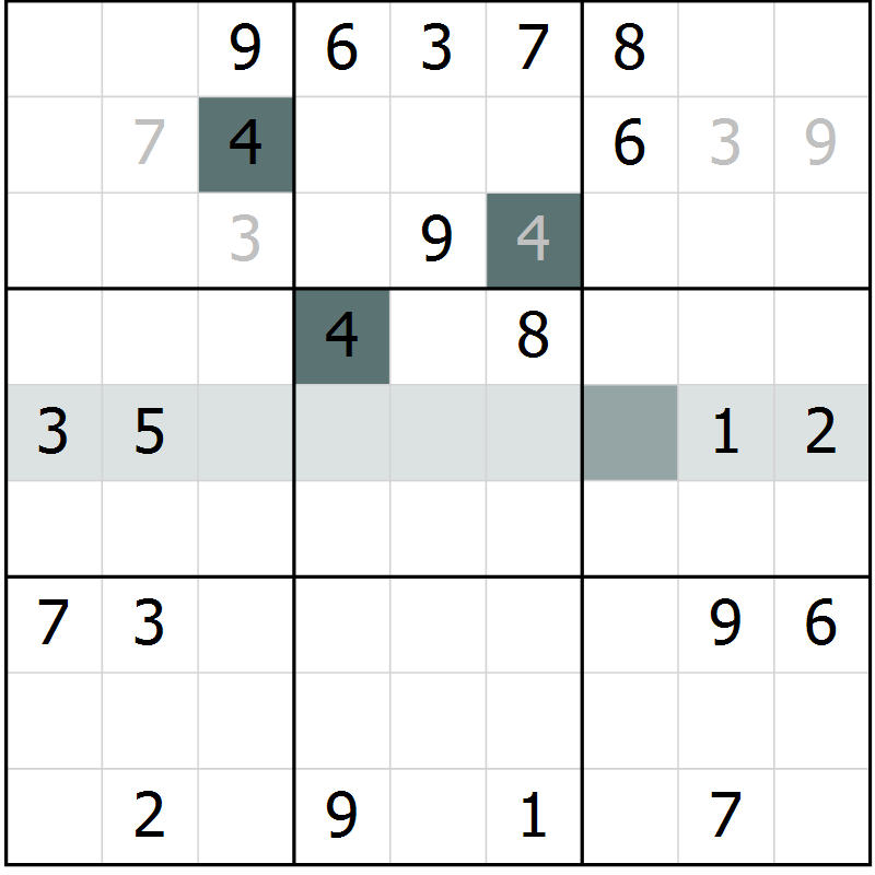 Position des candidats pour la solution de la Gr 8 page 10 du magazine de sudoku Expert n° 020