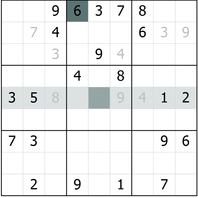 Position des candidats pour la solution de la Gr 8 page 10 du magazine de sudoku Expert n° 020