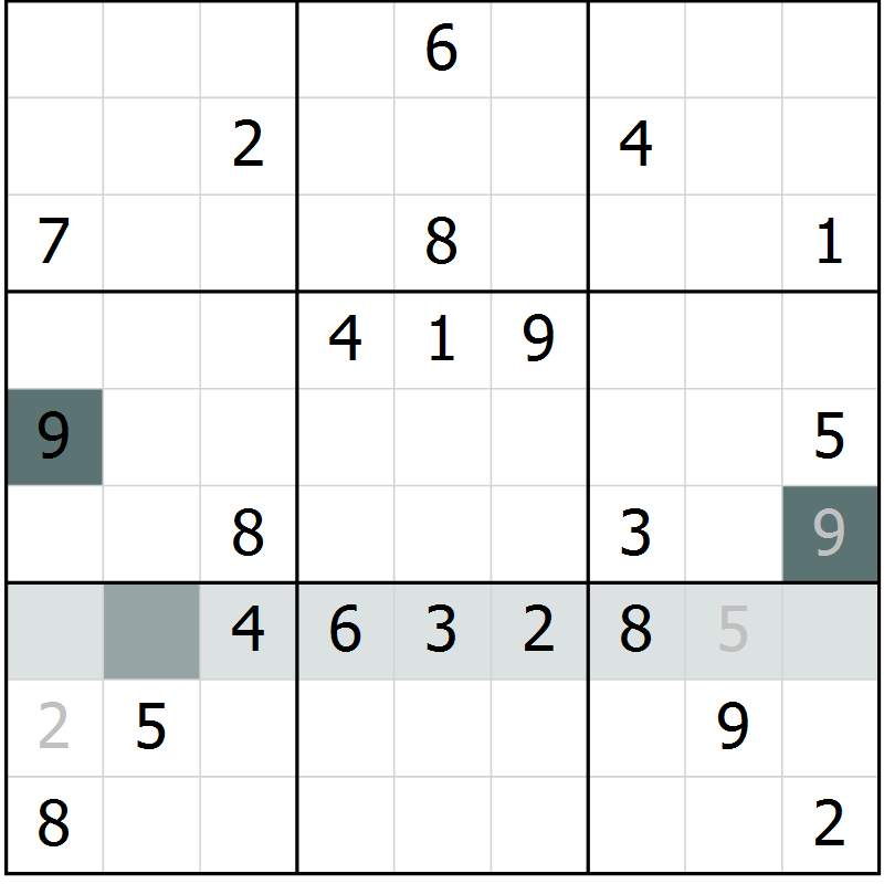 Position des candidats pour la solution de la Gr 13 page 15 du magazine de sudoku SUDOKU EXPERT n° 022