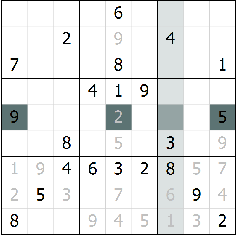Position des candidats pour la solution de la Gr 13 page 15 du magazine de sudoku SUDOKU EXPERT n° 022