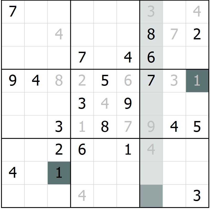 Position des candidats pour la solution de la Gr 15 page 17 du magazine de sudoku SUDOKU EXPERT n° 022