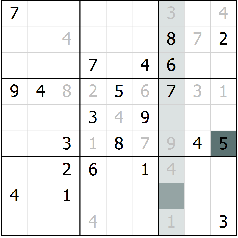 Position des candidats pour la solution de la Gr 15 page 17 du magazine de sudoku SUDOKU EXPERT n° 022