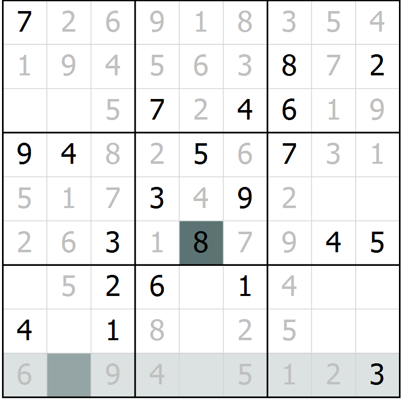 Position des candidats pour la solution de la Gr 15 page 17 du magazine de sudoku SUDOKU EXPERT n° 022