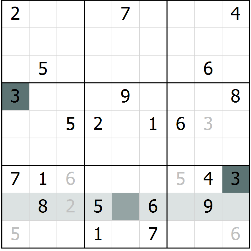 Position des candidats pour la solution de la Gr 17 page 19 du magazine de sudoku SUDOKU EXPERT n° 022
