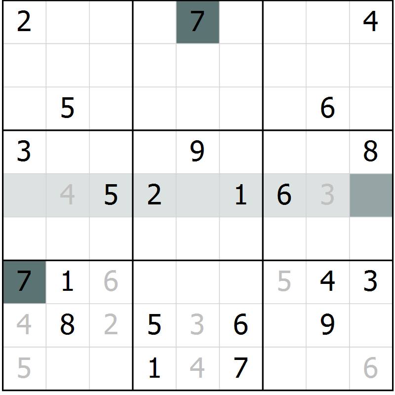 Position des candidats pour la solution de la Gr 17 page 19 du magazine de sudoku SUDOKU EXPERT n° 022