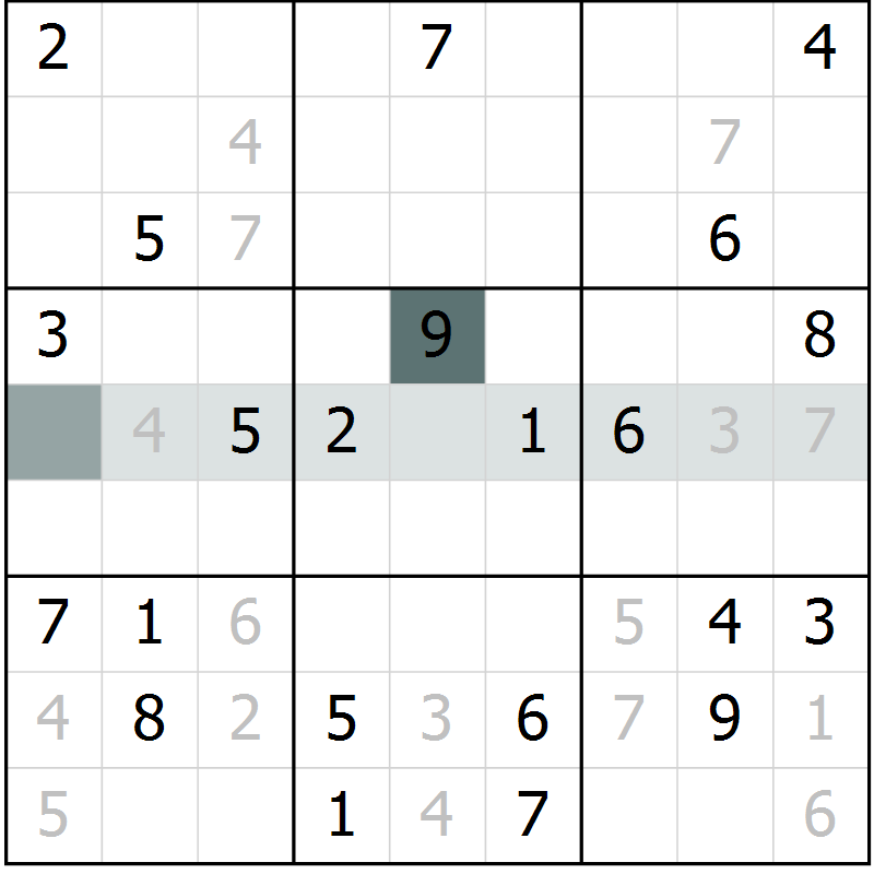 Position des candidats pour la solution de la Gr 17 page 19 du magazine de sudoku SUDOKU EXPERT n° 022