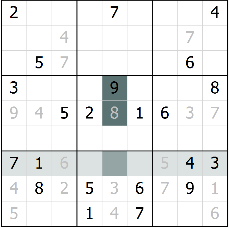 Position des candidats pour la solution de la Gr 17 page 19 du magazine de sudoku SUDOKU EXPERT n° 022
