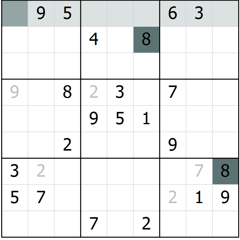 Position des candidats pour la solution de la Gr 32 page 34 du magazine de sudoku SUDOKU EXPERT n° 022