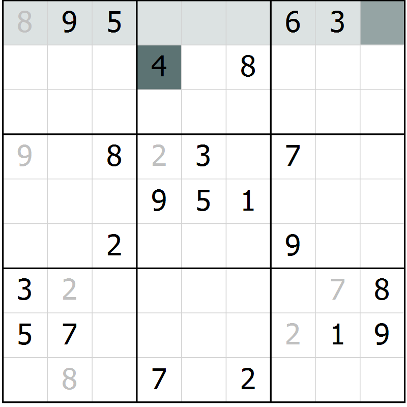 Position des candidats pour la solution de la Gr 32 page 34 du magazine de sudoku SUDOKU EXPERT n° 022