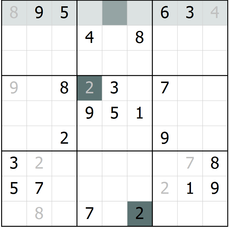 Position des candidats pour la solution de la Gr 32 page 34 du magazine de sudoku SUDOKU EXPERT n° 022