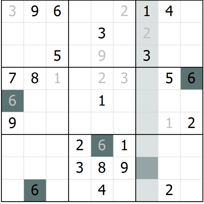 Position des candidats pour la solution de la Gr 34 page 36 du magazine de sudoku SUDOKU EXPERT n° 022