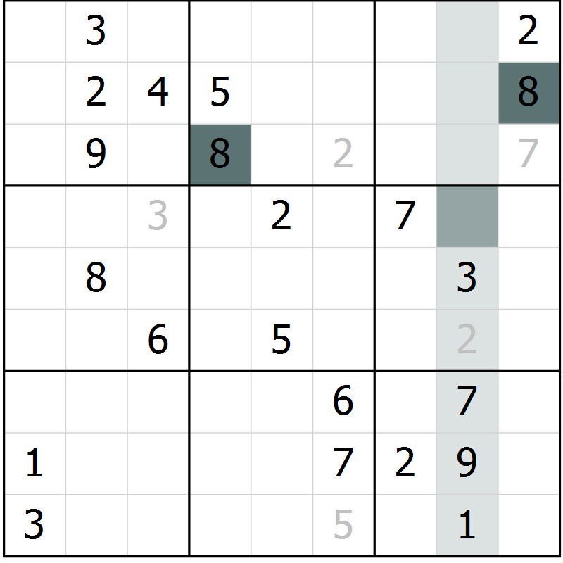 Position des candidats pour la solution de la Gr 35 page 37 du magazine de sudoku SUDOKU EXPERT n° 022
