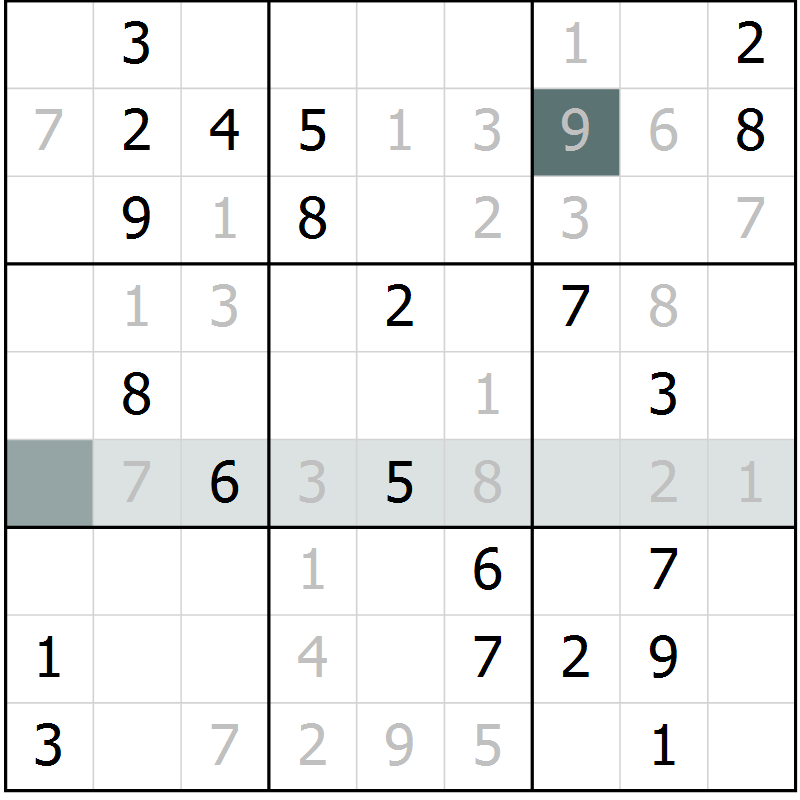 Position des candidats pour la solution de la Gr 35 page 37 du magazine de sudoku SUDOKU EXPERT n° 022