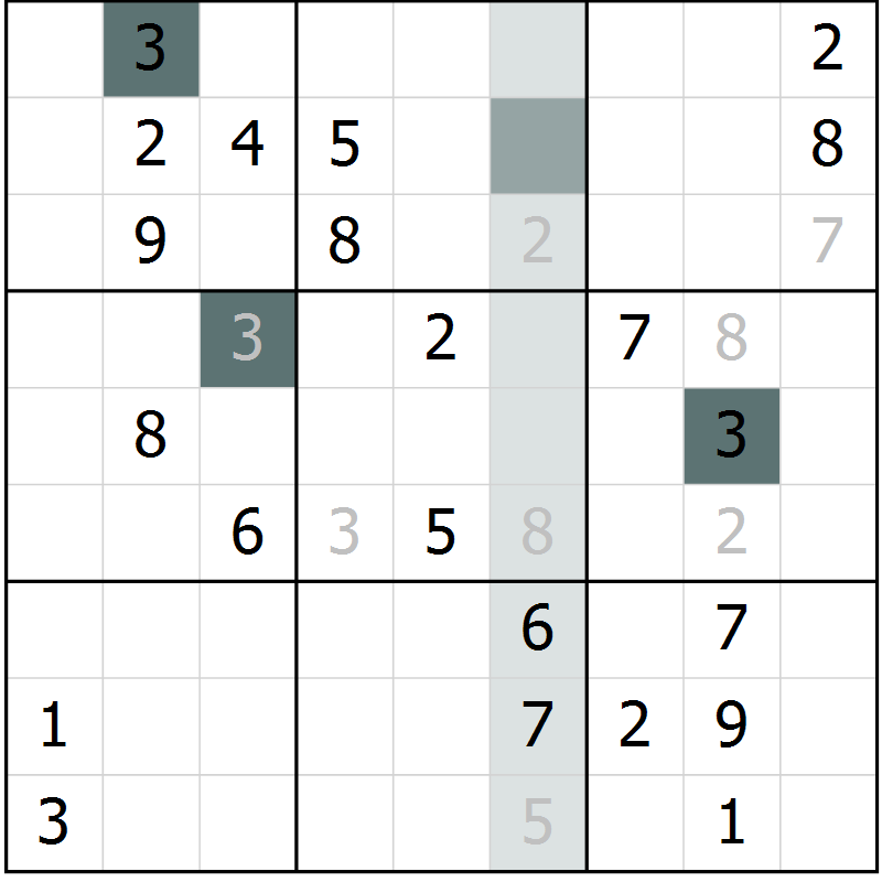 Position des candidats pour la solution de la Gr 35 page 37 du magazine de sudoku SUDOKU EXPERT n° 022