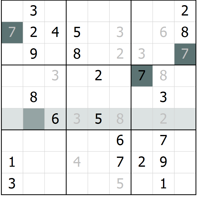 Position des candidats pour la solution de la Gr 35 page 37 du magazine de sudoku SUDOKU EXPERT n° 022